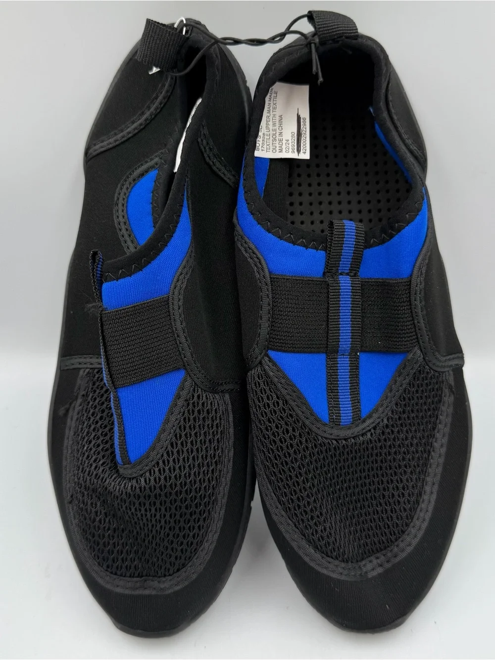 O'rageous Water Shoe YOUTH SIZES Blue Black Drainage Aqua Sock Mesh Lightweight